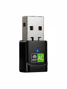 Wi-Fi адаптер для компьютера и ноутбука USB двухдиапазонный 5 Ггц и 2.4 Ггц 433 Мбит/с Орбита OT-PCK28